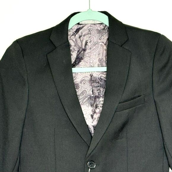 PAISLEY OF LONDON PHILLIP BLACK BLAZER JACKET BOYS SIZE 16 NWT HTF - Picture 5 of 16